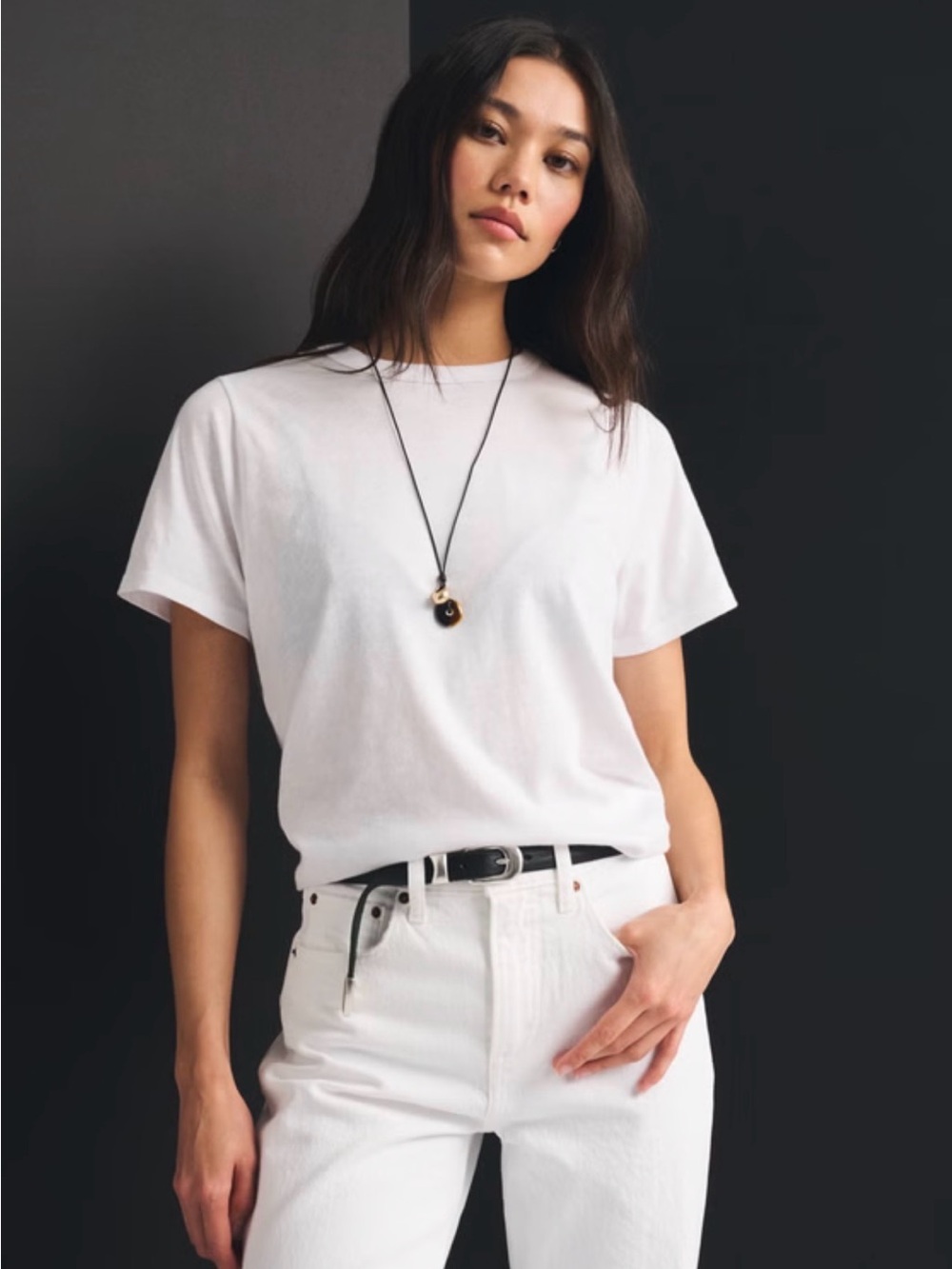 Abercrombie white tee NWOT